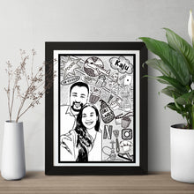 Load image into Gallery viewer, Personalised Doodle Portrait