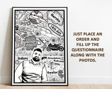 Load image into Gallery viewer, Personalised Doodle Portrait