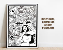 Load image into Gallery viewer, Personalised Doodle Portrait