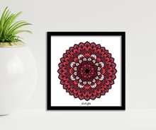 Load image into Gallery viewer, Shades of Red Mandala - Wall Art