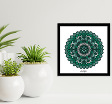 Load image into Gallery viewer, Shades of Green Mandala - Wall Art