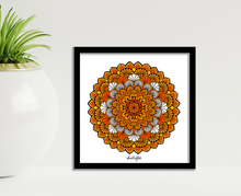 Load image into Gallery viewer, Shades of Sun Mandala - Wall Art