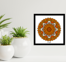 Load image into Gallery viewer, Shades of Sun Mandala - Wall Art