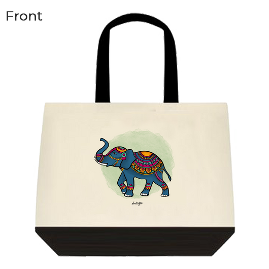 Royal Elephant Design - Tote Bags