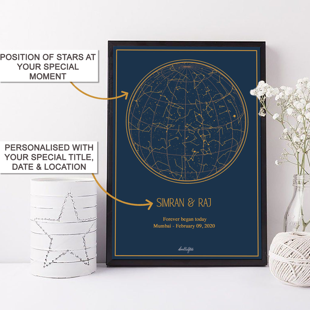 Custom Map Stars Custom Star Map – Doodlingtale