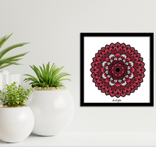 Load image into Gallery viewer, Shades of Red Mandala - Wall Art
