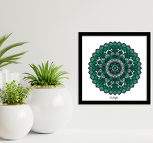 Load image into Gallery viewer, Shades of Green Mandala - Wall Art
