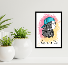 Load image into Gallery viewer, Sass On! - Wall Art
